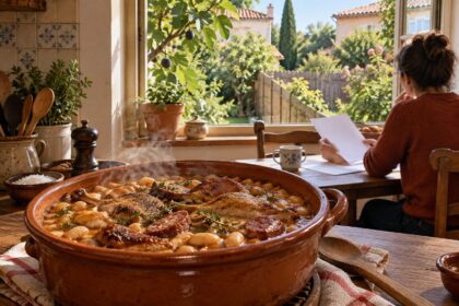 Un cassoulet qui mijote pendant qu'on règle un litige de voisinage